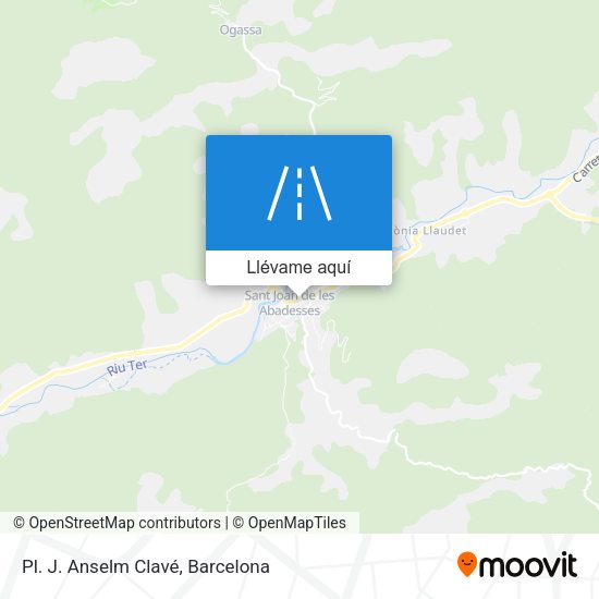 Mapa Pl. J. Anselm Clavé