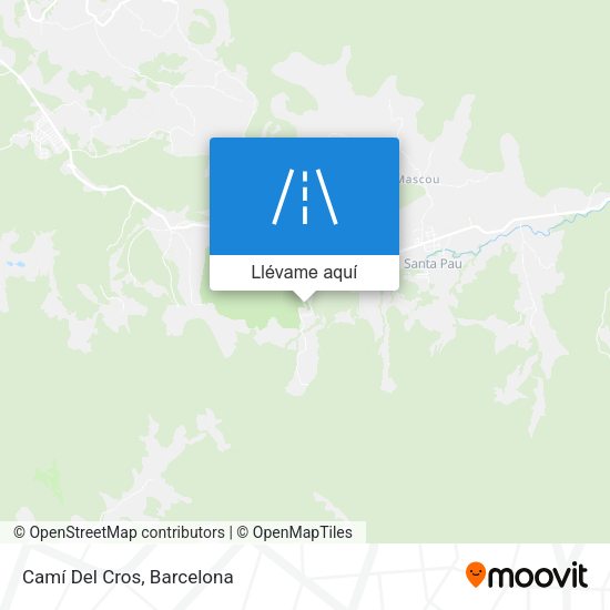 Mapa Camí Del Cros