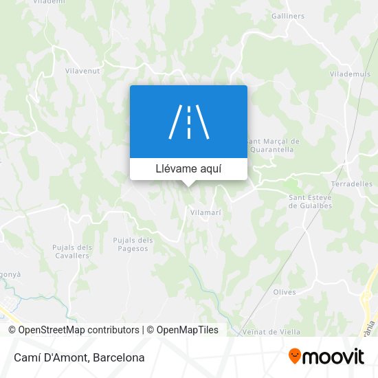 Mapa Camí D'Amont