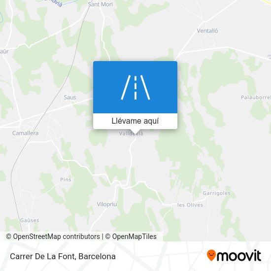 Mapa Carrer De La Font