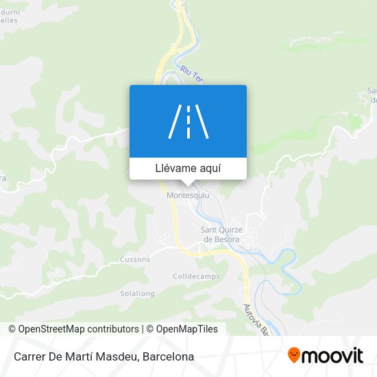Mapa Carrer De Martí Masdeu