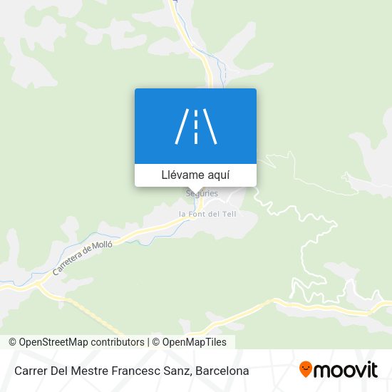 Mapa Carrer Del Mestre Francesc Sanz