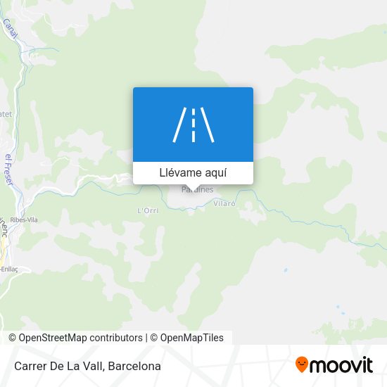 Mapa Carrer De La Vall