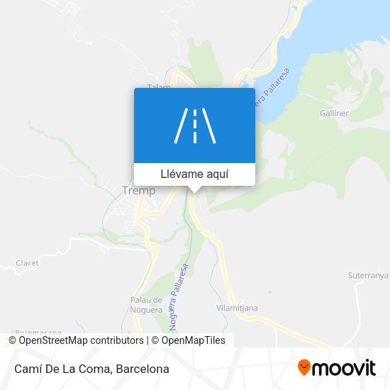 Mapa Camí De La Coma