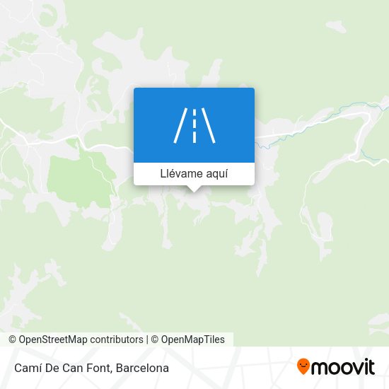 Mapa Camí De Can Font