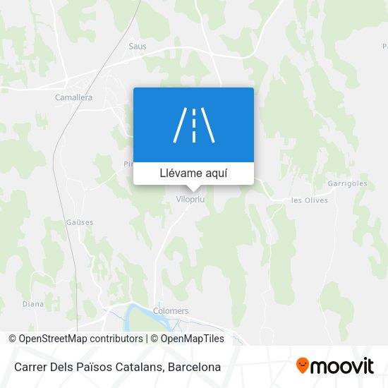 Mapa Carrer Dels Països Catalans