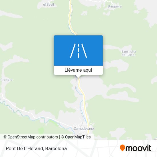 Mapa Pont De L'Herand