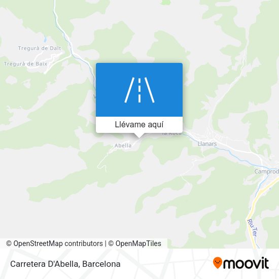 Mapa Carretera D'Abella