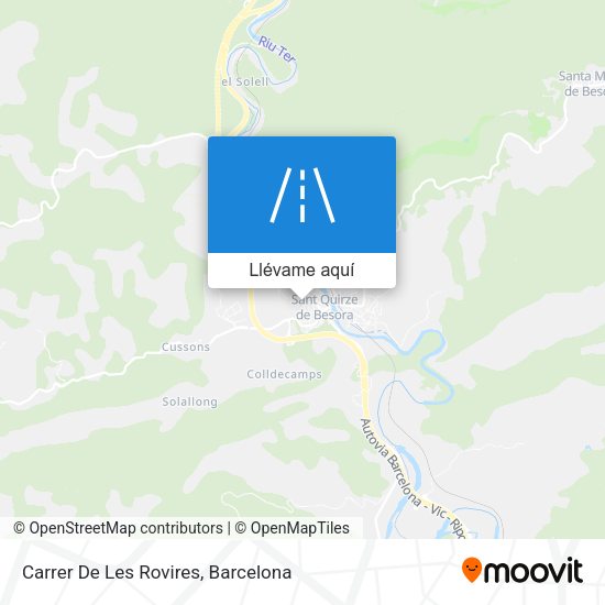 Mapa Carrer De Les Rovires