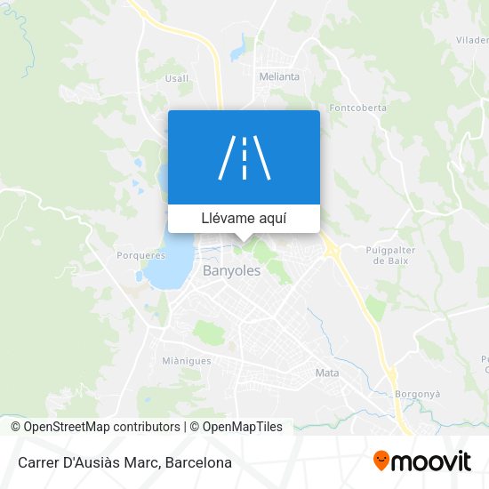 Mapa Carrer D'Ausiàs Marc