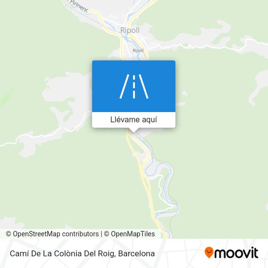 Mapa Camí De La Colònia Del Roig