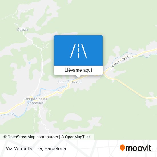 Mapa Via Verda Del Ter