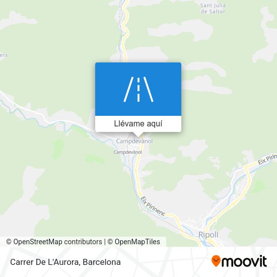 Mapa Carrer De L'Aurora