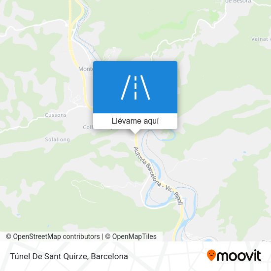 Mapa Túnel De Sant Quirze