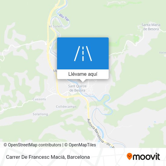Mapa Carrer De Francesc Macià