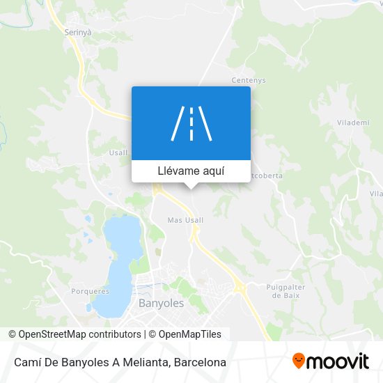 Mapa Camí De Banyoles A Melianta
