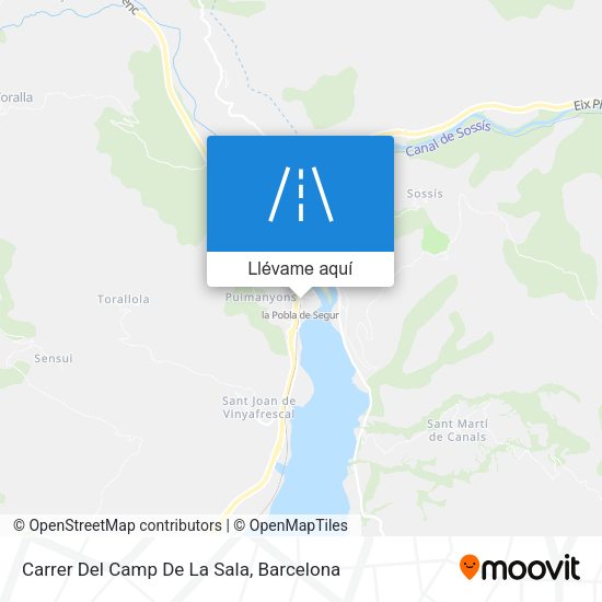 Mapa Carrer Del Camp De La Sala
