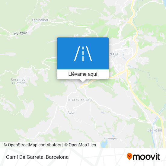 Mapa Camí De Garreta