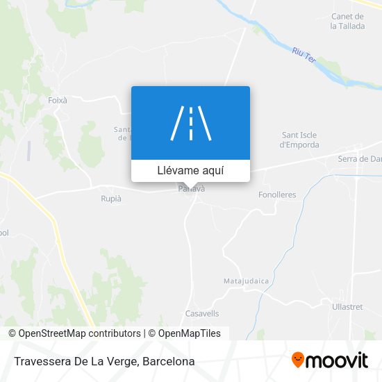 Mapa Travessera De La Verge