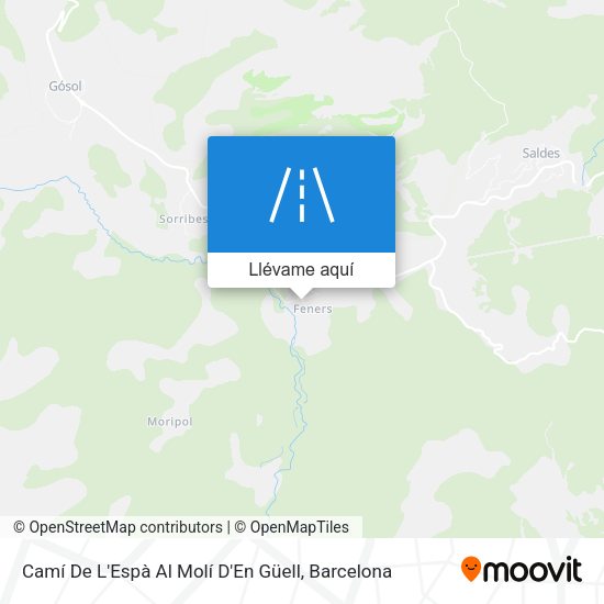 Mapa Camí De L'Espà Al Molí D'En Güell