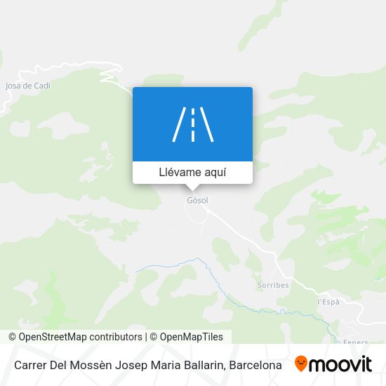 Mapa Carrer Del Mossèn Josep Maria Ballarin