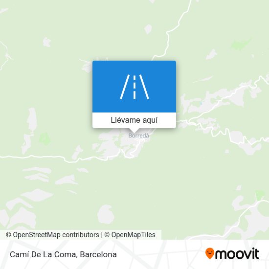 Mapa Camí De La Coma
