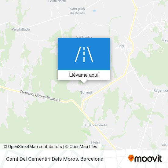 Mapa Camí Del Cementiri Dels Moros