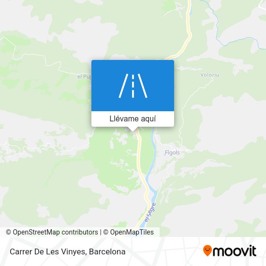 Mapa Carrer De Les Vinyes