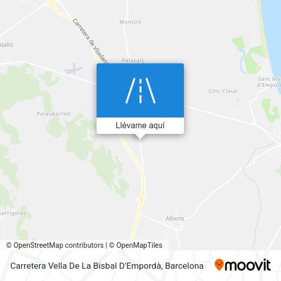 Mapa Carretera Vella De La Bisbal D'Empordà