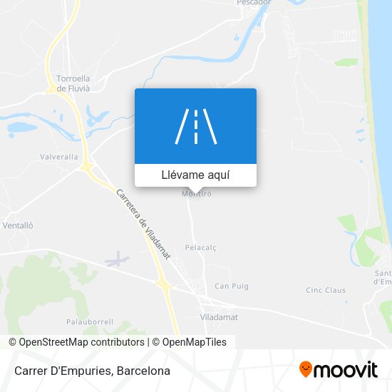 Mapa Carrer D'Empuries