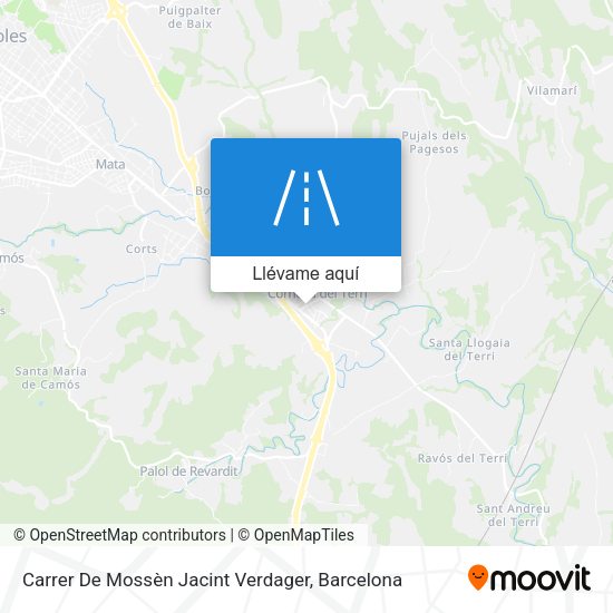 Mapa Carrer De Mossèn Jacint Verdager