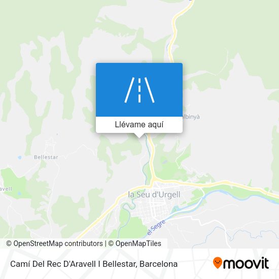Mapa Camí Del Rec D'Aravell I Bellestar