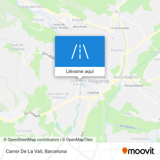 Mapa Carrer De La Vall