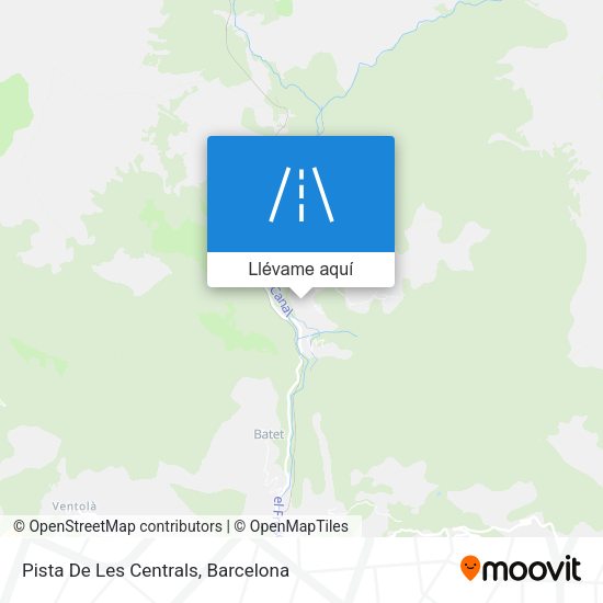 Mapa Pista De Les Centrals