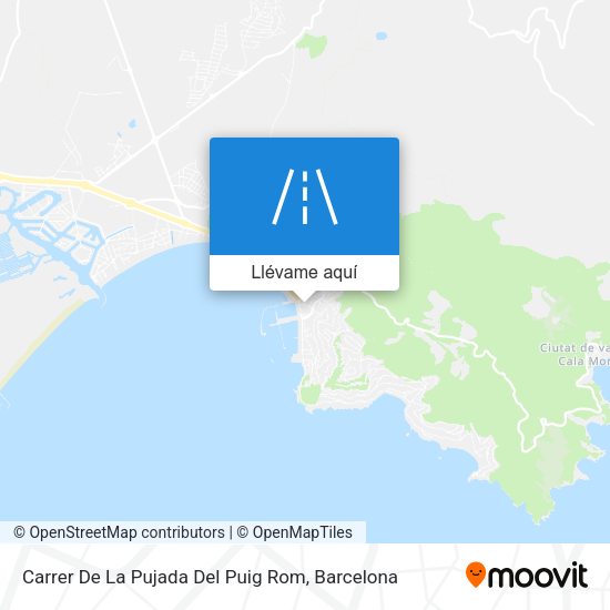 Mapa Carrer De La Pujada Del Puig Rom
