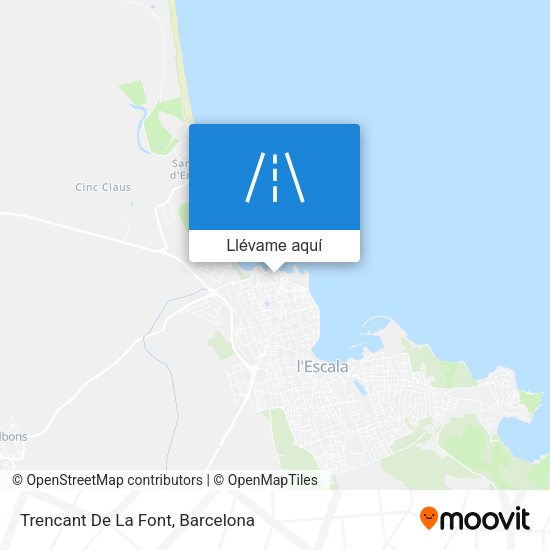 Mapa Trencant De La Font