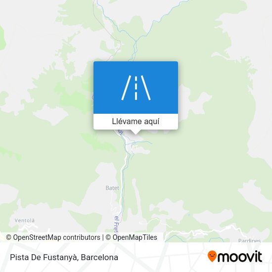 Mapa Pista De Fustanyà