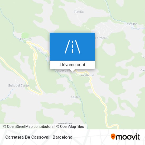 Mapa Carretera De Cassovall