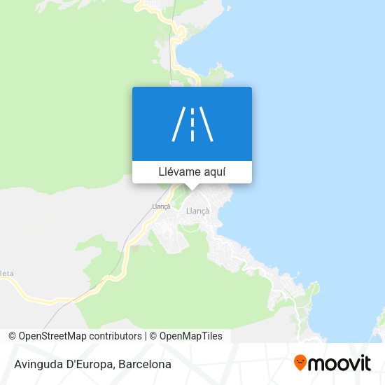Mapa Avinguda D'Europa
