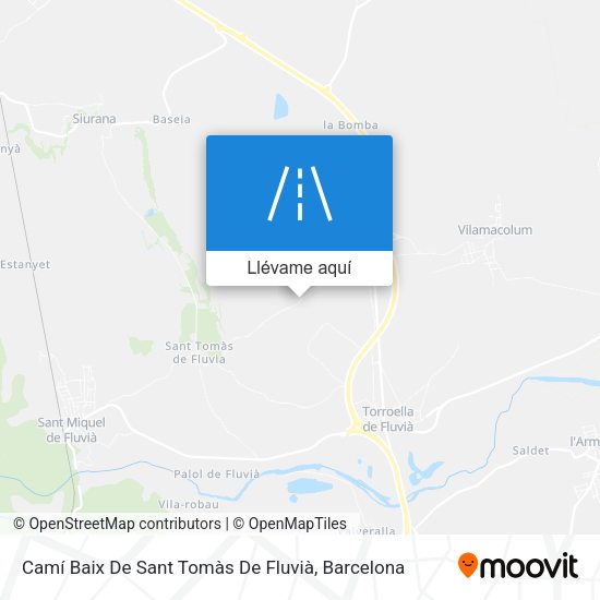 Mapa Camí Baix De Sant Tomàs De Fluvià