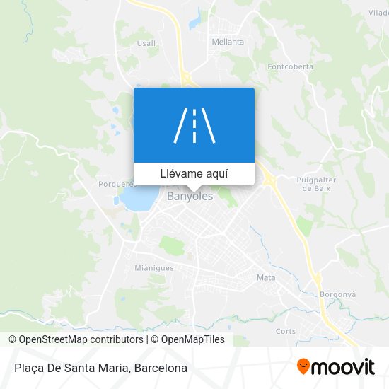 Mapa Plaça De Santa Maria