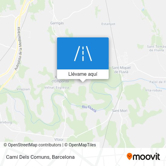 Mapa Camí Dels Comuns