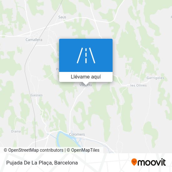 Mapa Pujada De La Plaça