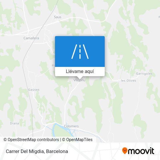 Mapa Carrer Del Migdia