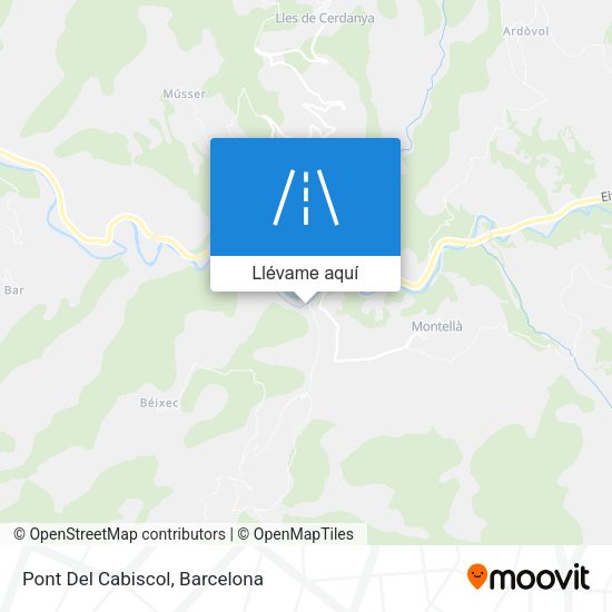 Mapa Pont Del Cabiscol
