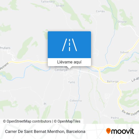 Mapa Carrer De Sant Bernat Menthon