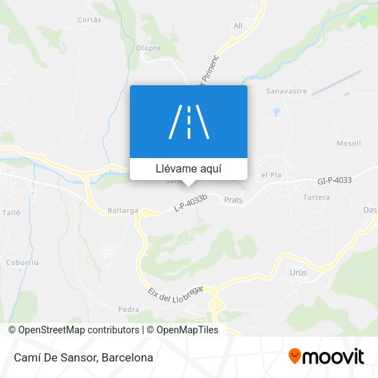 Mapa Camí De Sansor