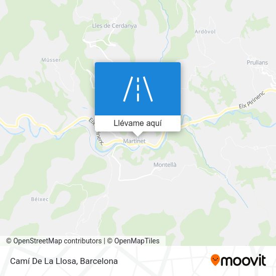 Mapa Camí De La Llosa
