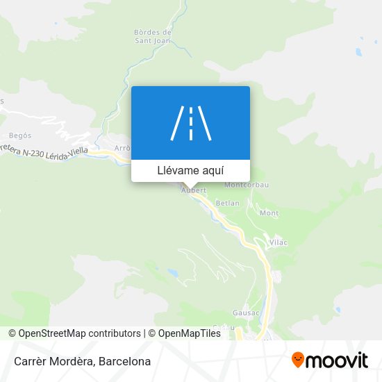 Mapa Carrèr Mordèra