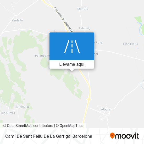 Mapa Camí De Sant Feliu De La Garriga